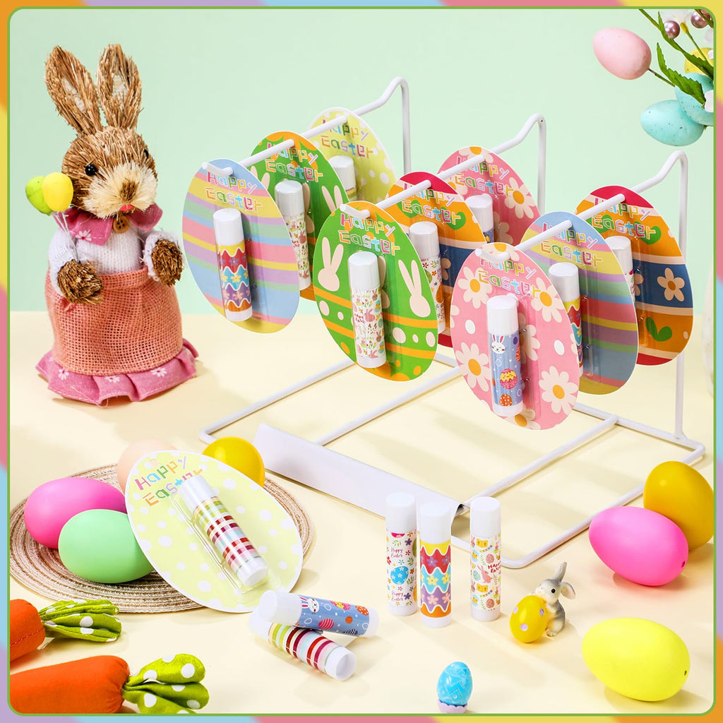 Leelosp 15 Pack Easter Lip Balm Bulk — Natural Moisturizing Lip Balms for Gifts & Party Favors