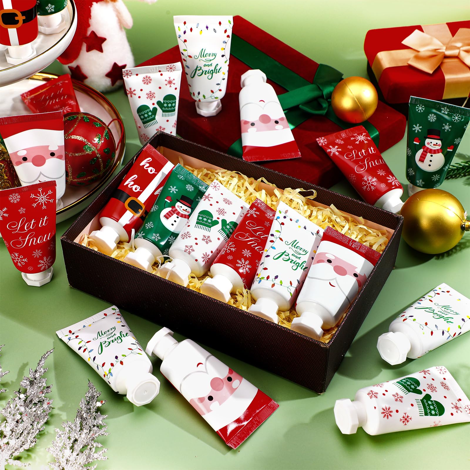 Leelosp 48-Piece Secret Santa Hand Cream Gift Set | 30ml Travel Size Lotions (6 Each Scent)