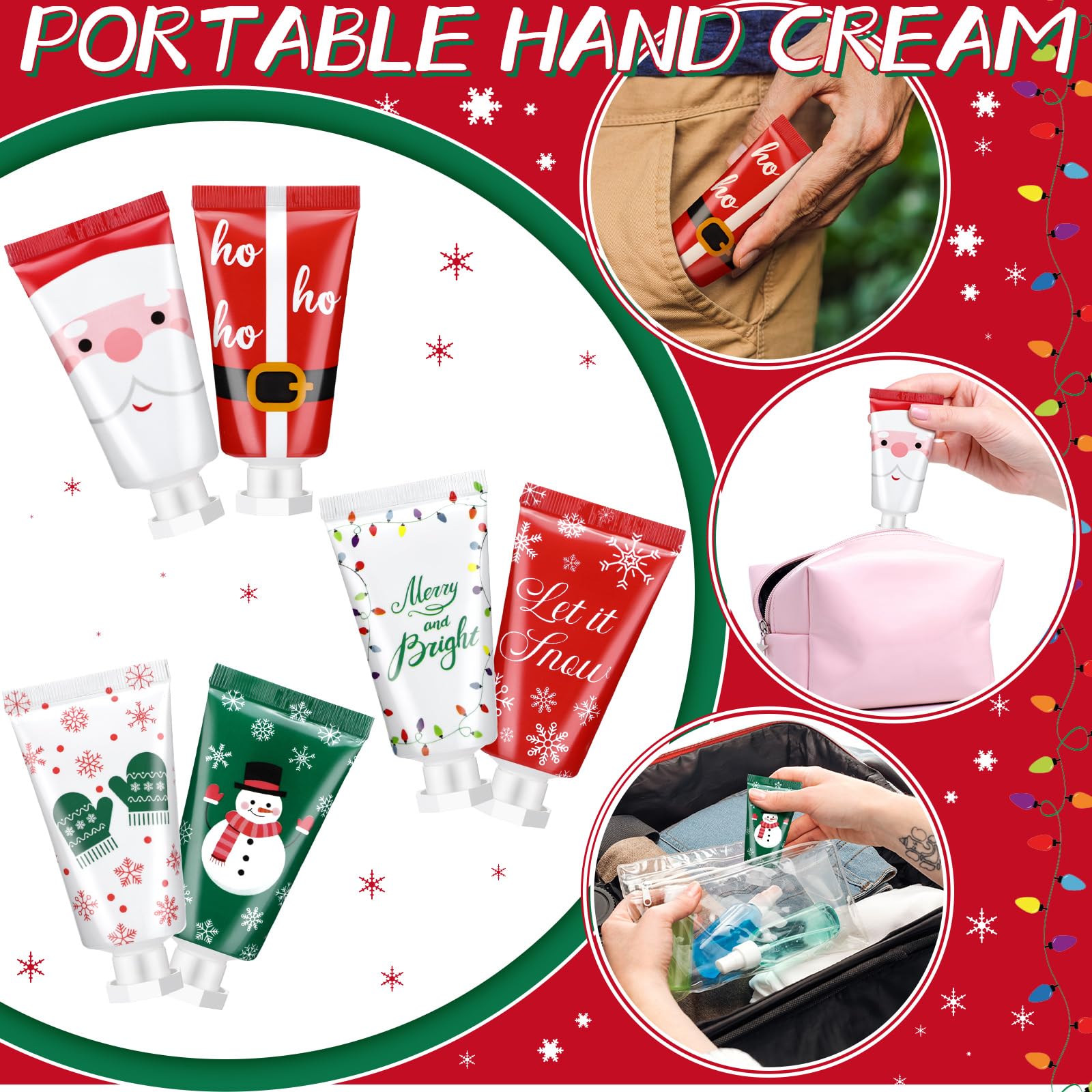 Leelosp 96-Piece Secret Santa Hand Cream Gift Set – 30ml Travel-Size, 6 Natural Plant Fragrances