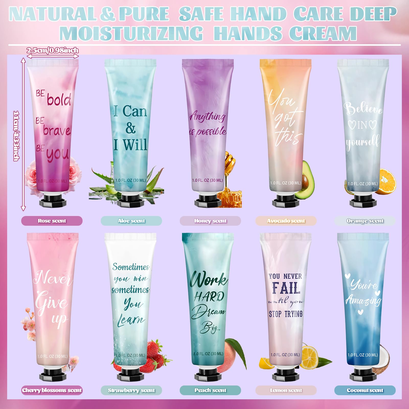 Leelosp 30-Pack Hand Cream Gift Set – 10 Scents, Travel Size, Ideal for Employee Appreciation