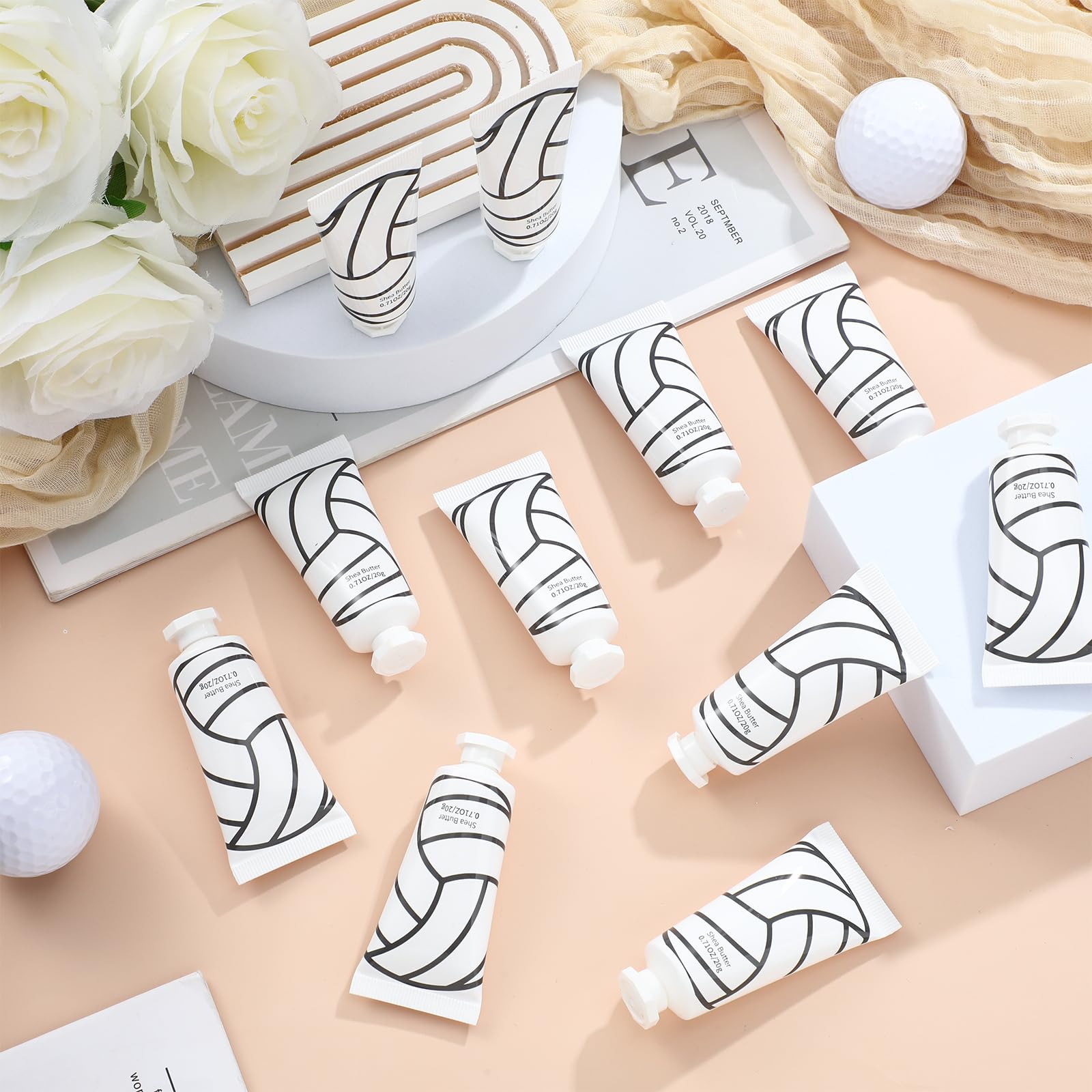 Leelosp 24-Pack Volleyball Hand Cream | Compact, Quick-Absorbing Team Gifts