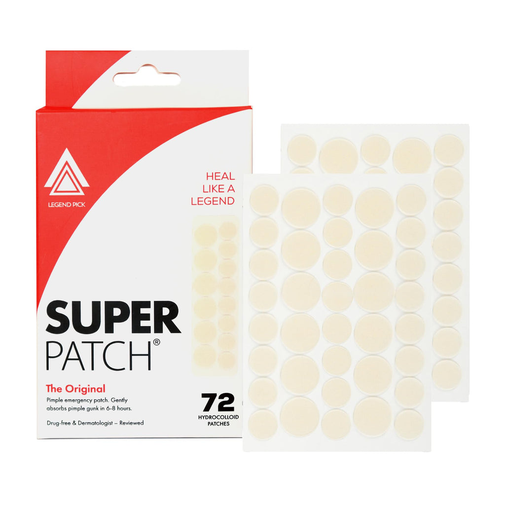 Legend Pick Super Patch Original — Hydrocolloid Acne Patch for Overnight Clarity (72 Count)