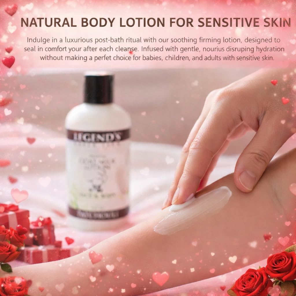Legend's Creek Goat Milk Lotion – Deep Hydration for Body, Hands & Face | 9 oz Patchouli L.