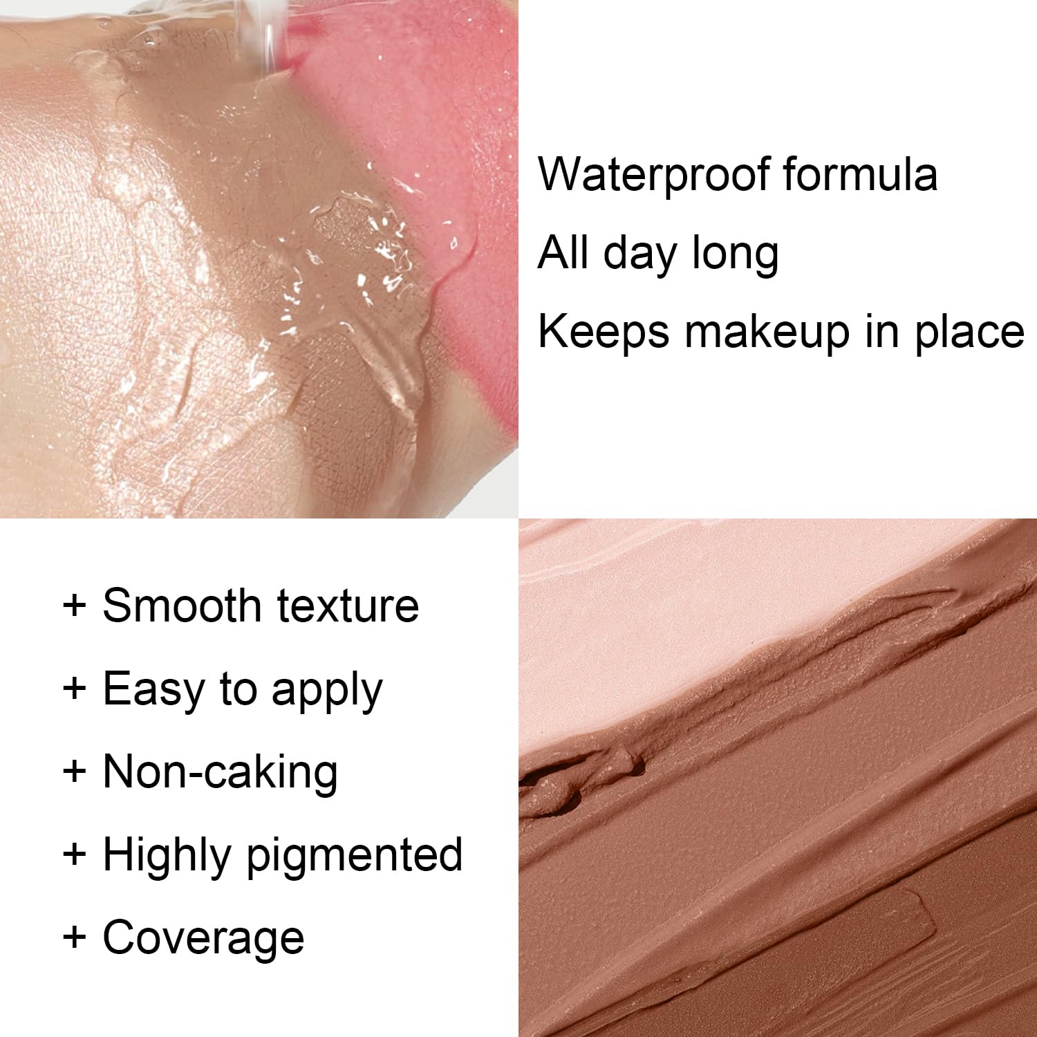 LemonSac 6 Colors Cream Contour Stick Kit — Double-End Contour, Blush, Bronzer, Highlighter
