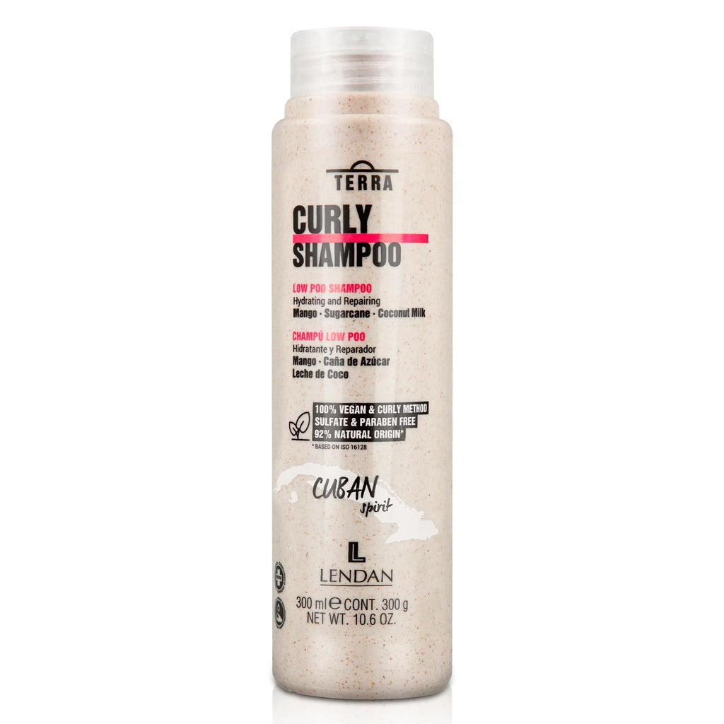 Lendan Curly Cuban Spirit 4-Piece Kit by Terra – Low Poo Shampoo, Co-Wash, Curl Gel & Activator Cream