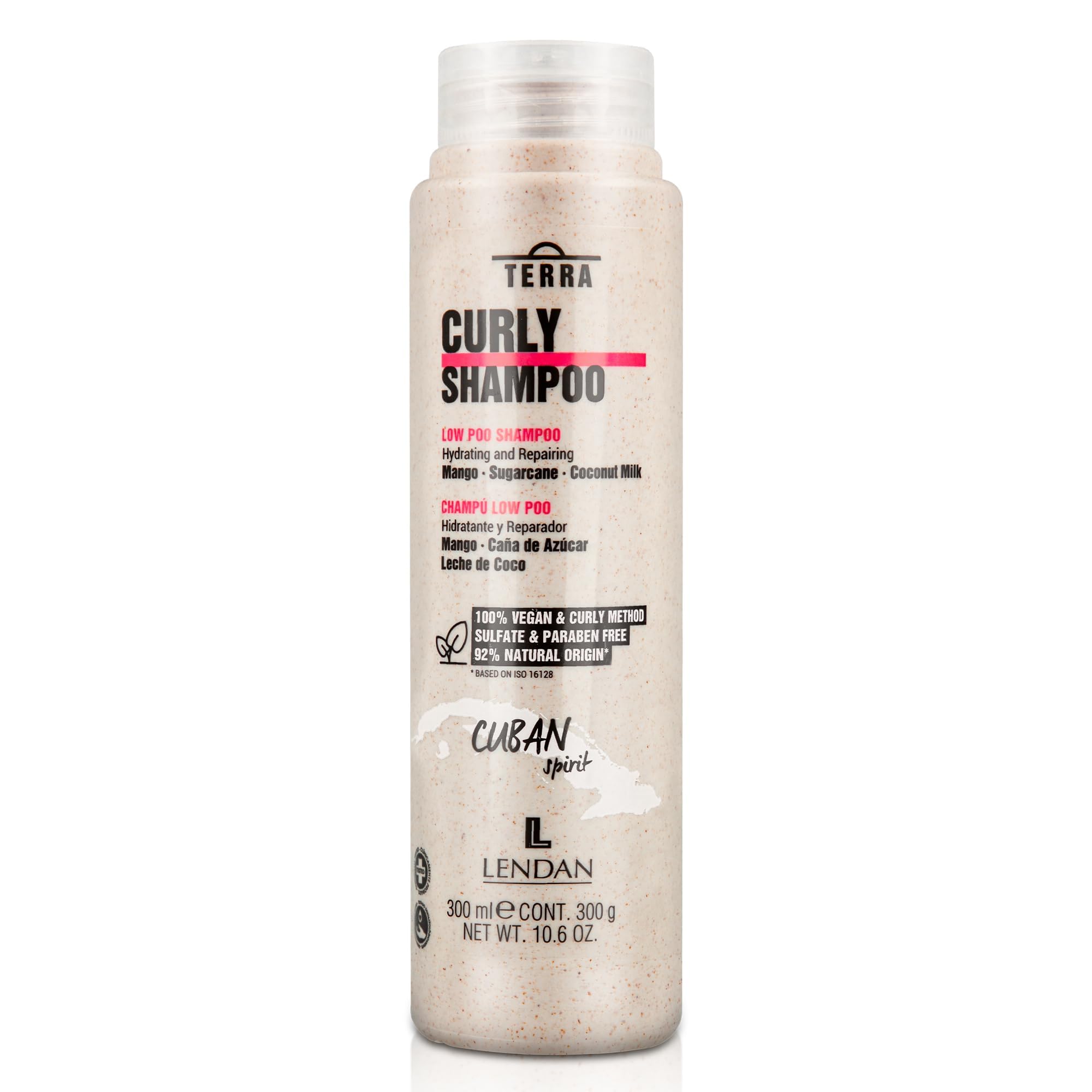 Lendan Curly Cuban Spirit 4-Piece Kit by Terra – Low Poo Shampoo, Co-Wash, Curl Gel & Activator Cream
