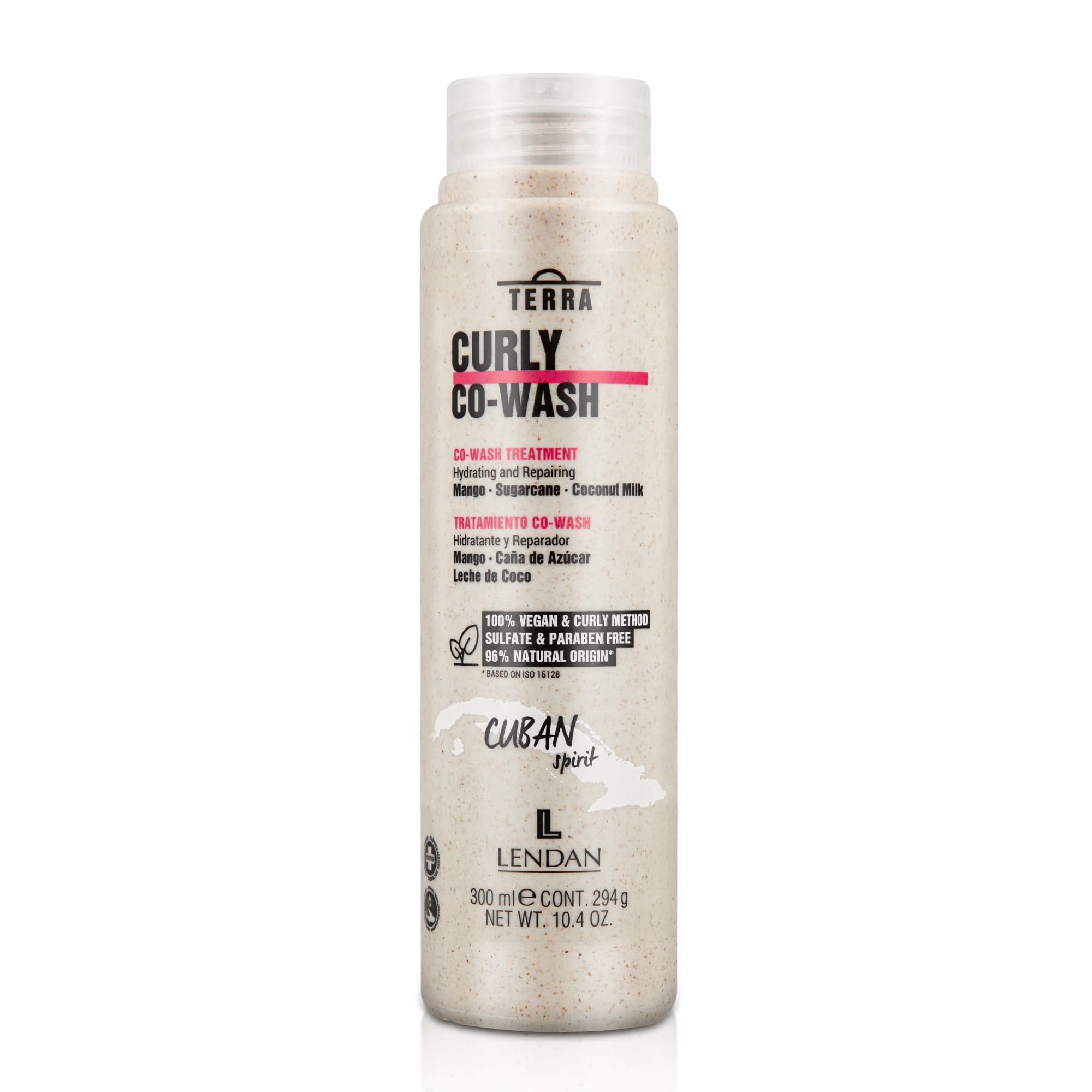 Lendan Curly Cuban Spirit 4-Piece Kit by Terra – Low Poo Shampoo, Co-Wash, Curl Gel & Activator Cream