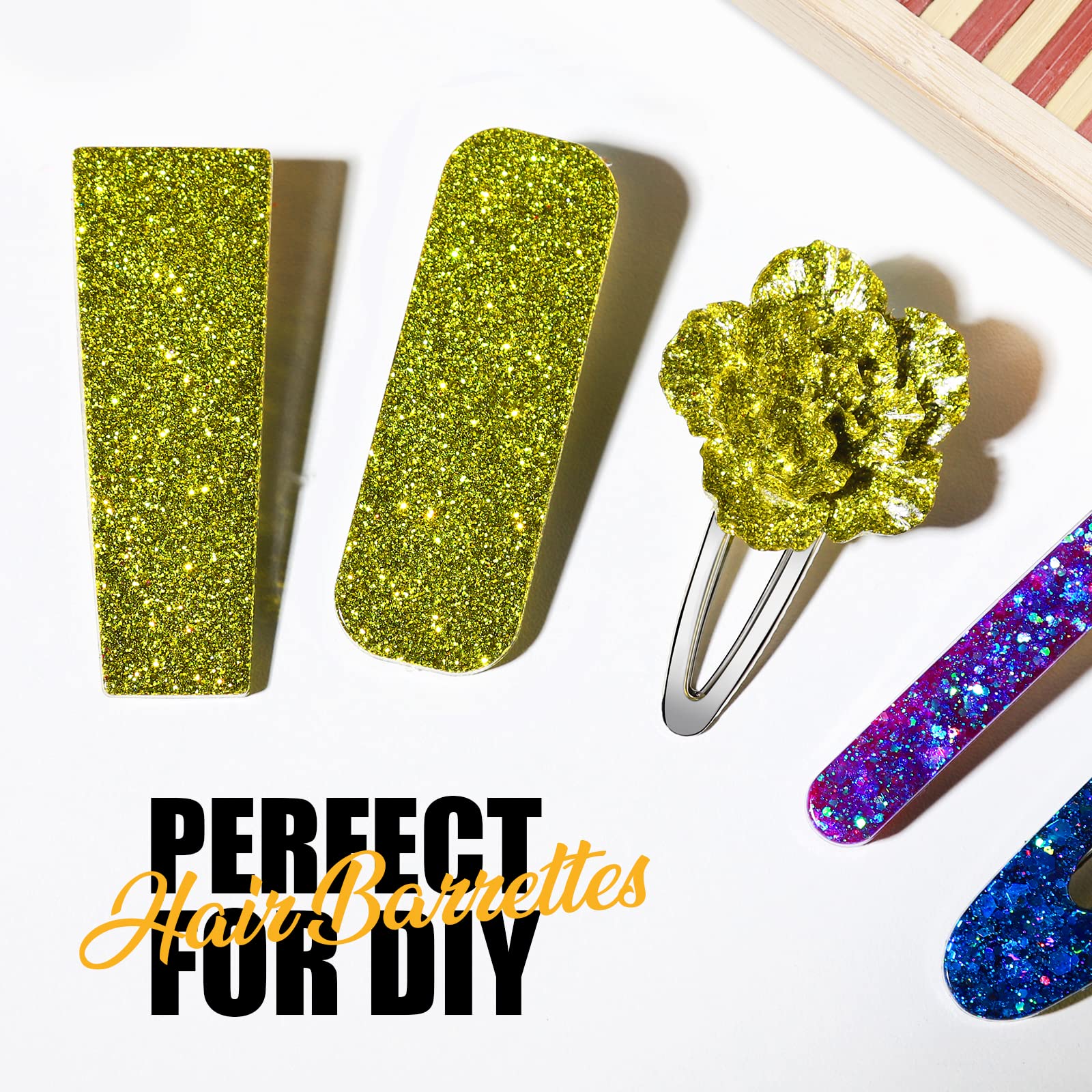 LEOBRO Metal Hair Clips - 50 Pcs Alligator Barrettes for Women & DIY Accessories
