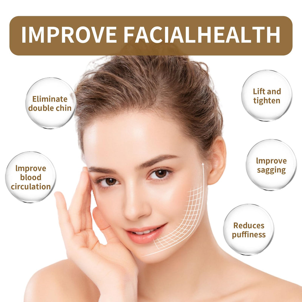 LEPIAOPIAO 2-Pack Lymphatic Contour Face Brush — Ergonomic Dry Drainage Massager