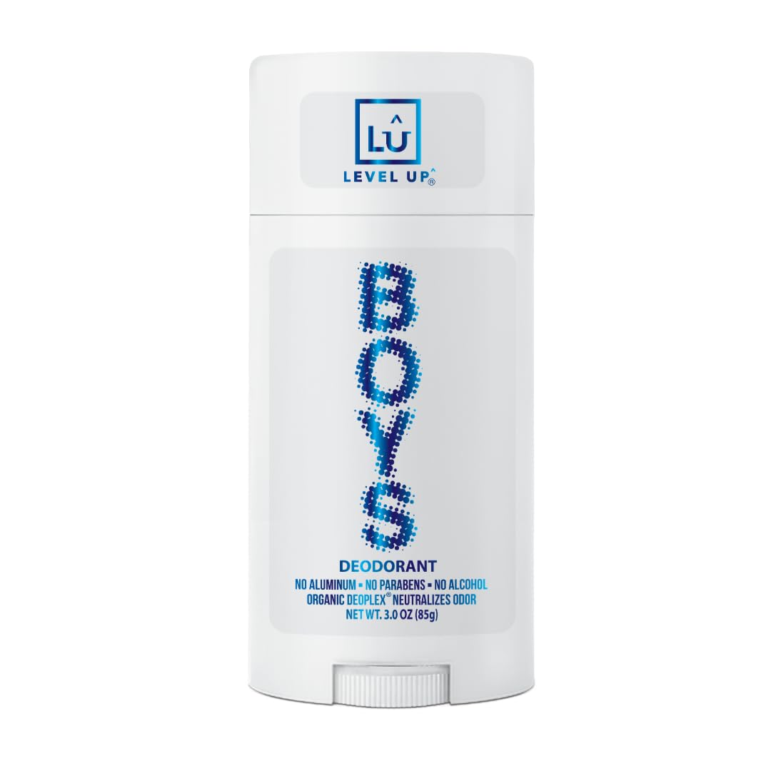 Level Up Boys Deodorant – Aluminum-Free, 24 Hr Odor Protection, Made in the USA