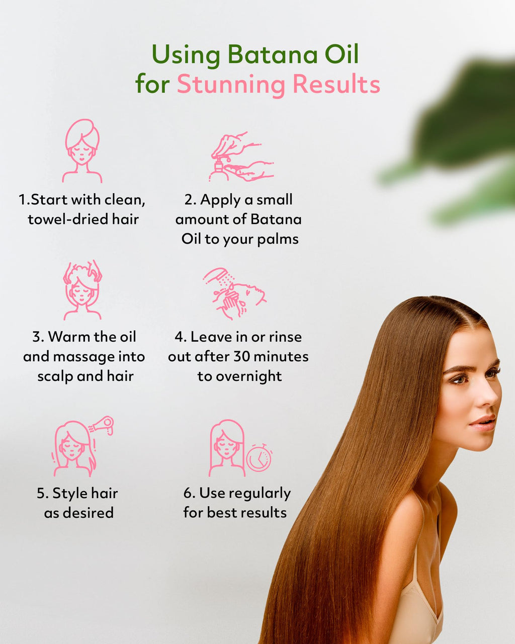 Leven Rose Organic Batana Oil Hair Serum – Growth, Repair, and Shine (2 oz)
