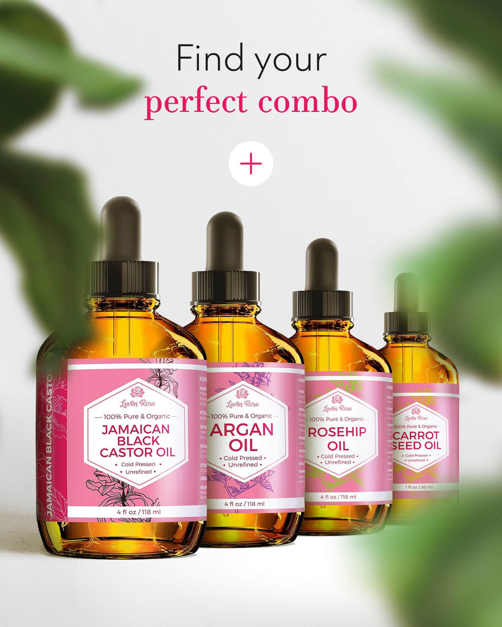 Leven Rose Jojoba Oil Bulk 32 oz – Pure Cold-Pressed Jojoba Oil for Skin, Hair & Nails