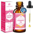 Leven Rose Vitamin E Oil 75,000 IU/oz – 100% Natural, Organic, Pure Vitamin E Oil for Skin, Hair & Nails (1 oz)