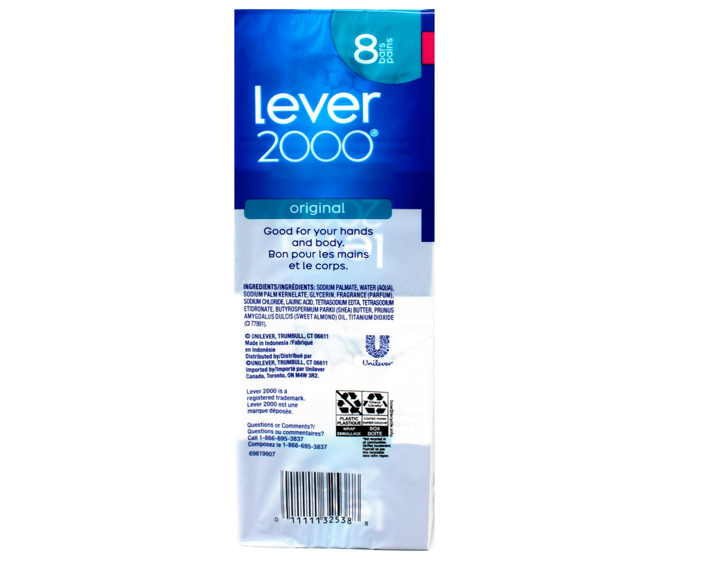 Lever 2000 Original Bar Soap - New Formula, 8 Bars, Clean Hands & Body