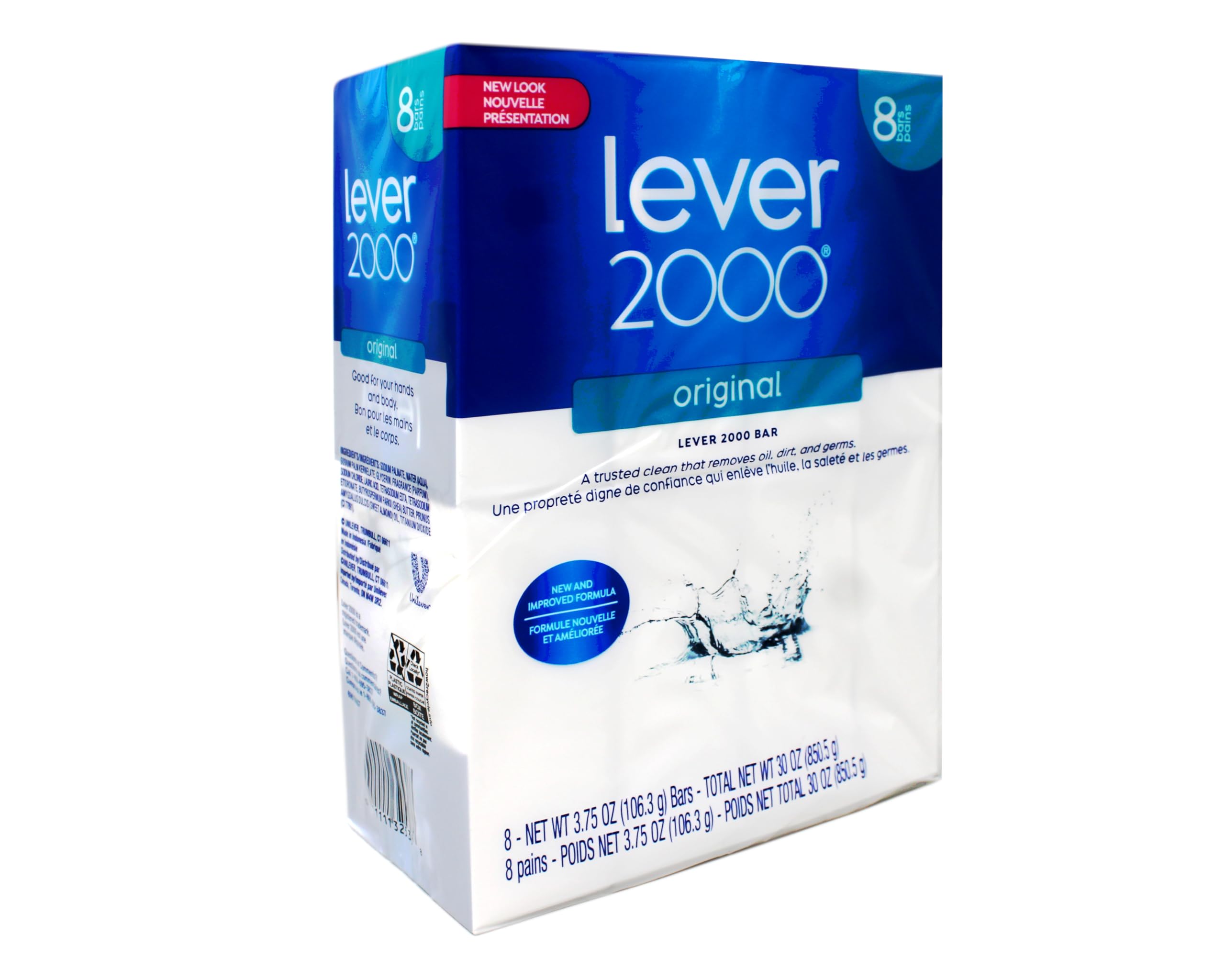 Lever 2000 Original Bar Soap – 2 Pack, 16 Bars, 3.75 oz Each | Fresh, Invigorating Clean