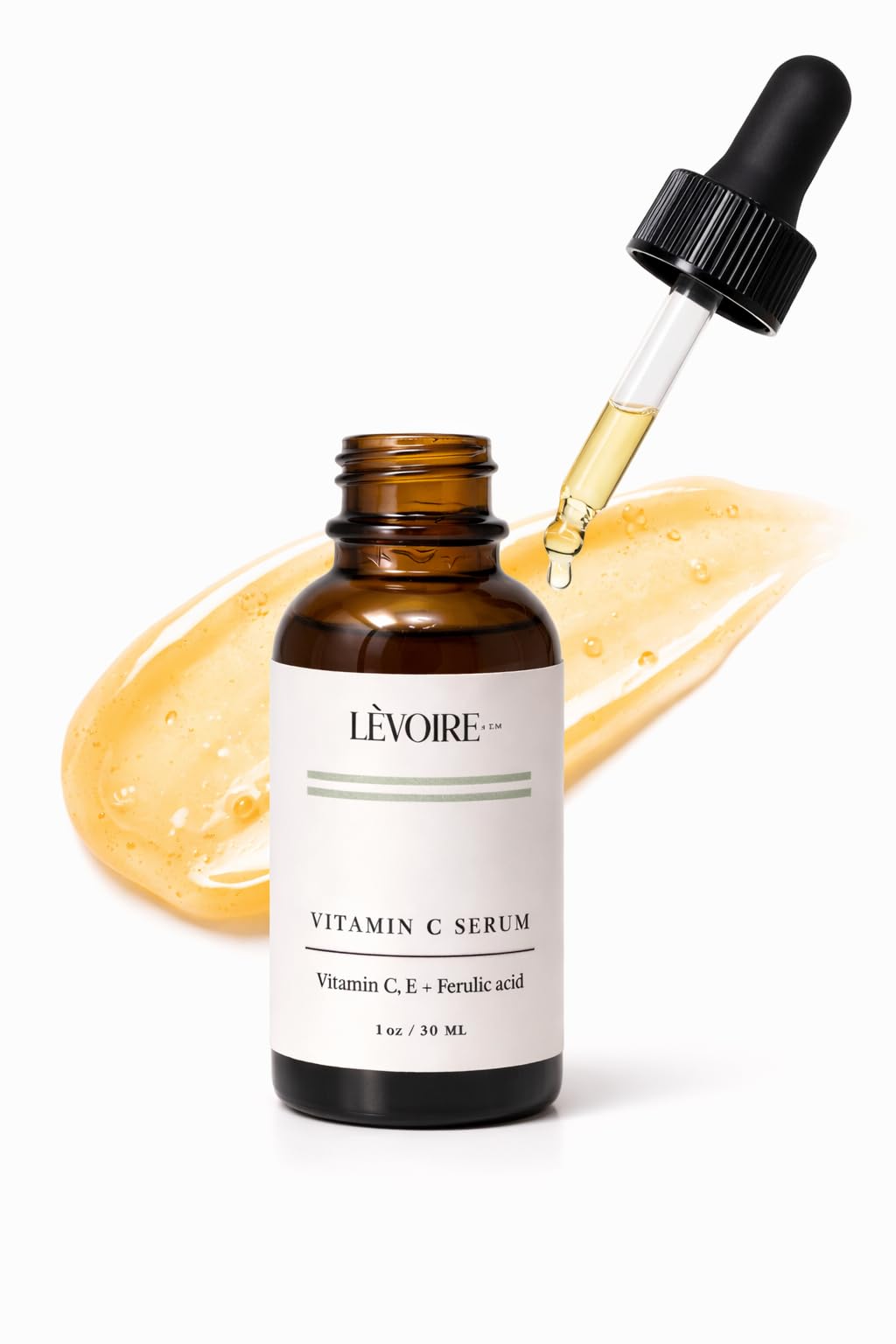 LEVOIRE SKIN Vitamin C Radiance Serum — 20% Vitamin C, Ferulic Acid, Vitamin E | Vegan & Cruelty-Free | 1oz