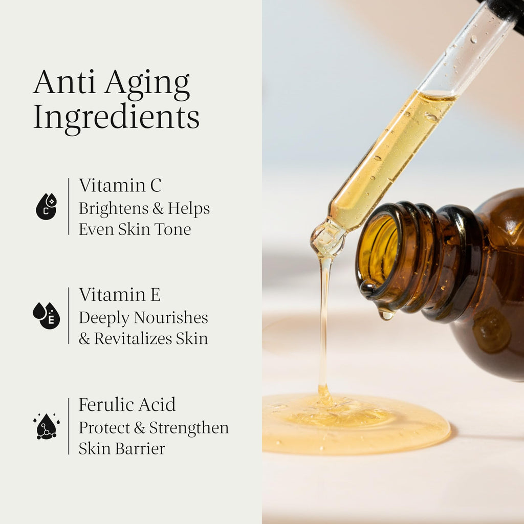 LEVOIRE SKIN Vitamin C Radiance Serum — 20% Vitamin C, Ferulic Acid, Vitamin E | Vegan & Cruelty-Free | 1oz