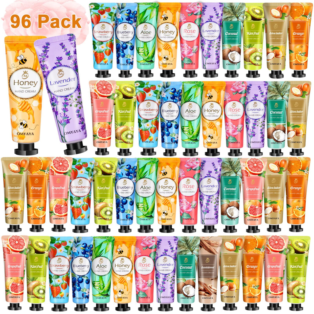 LFENYIGI 96-Pack Hand Cream Gifts Set | Bulk Travel-Size Hand Lot for Dry Hands, Stocking Stuffers & Event Favors
