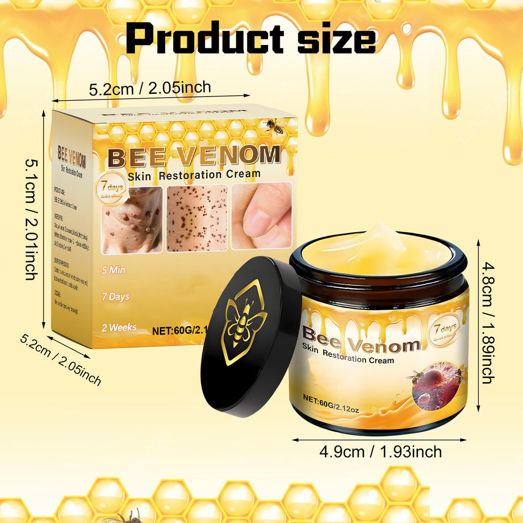 LHBMET Bee Venom Skin Restoration Cream – 2 Pack, Firming & Rejuvenating