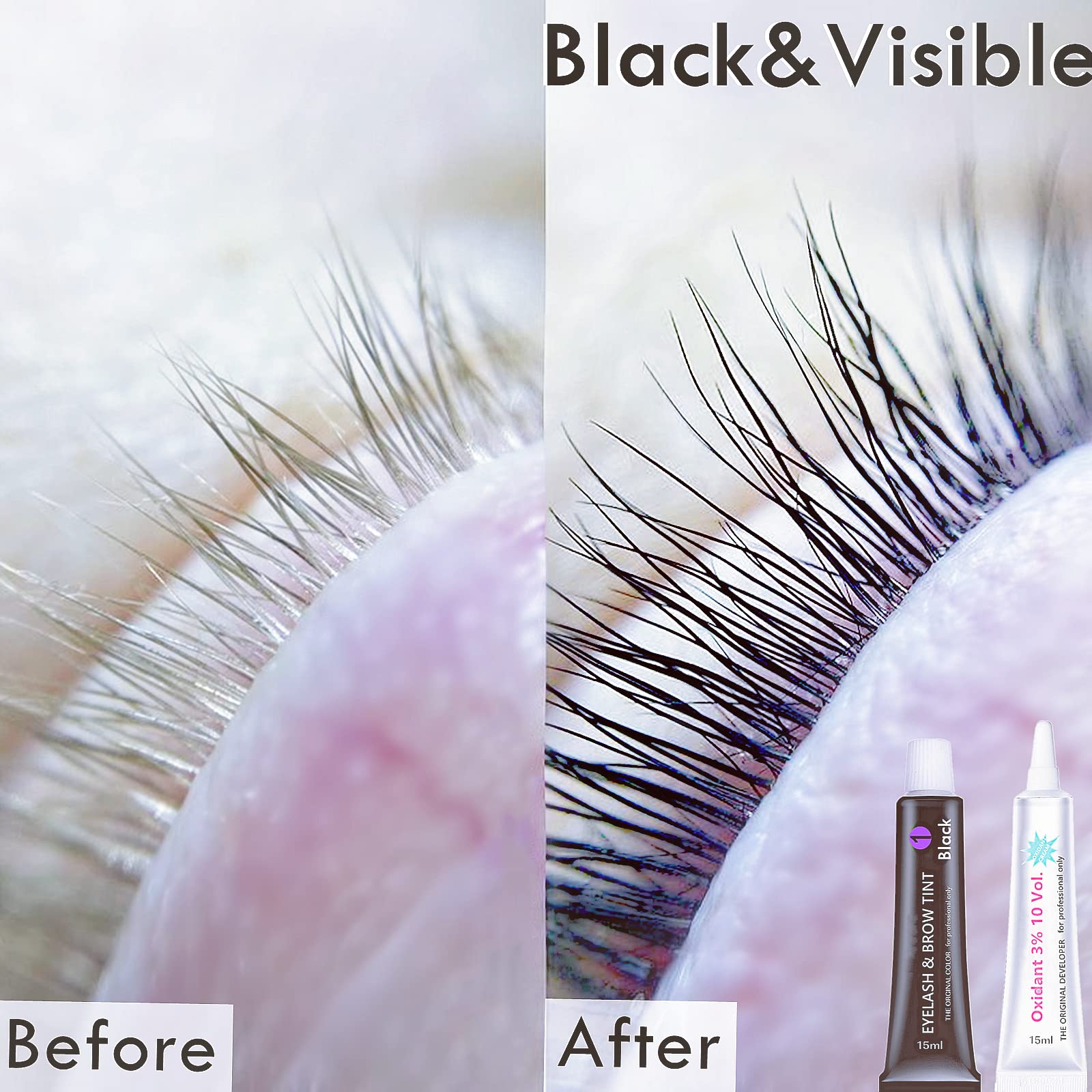 Libeauty Black Lash Tint Kit – Keratin Dye for Lashes & Brows | 6-Week Tint, DIY Lash Lift Kit