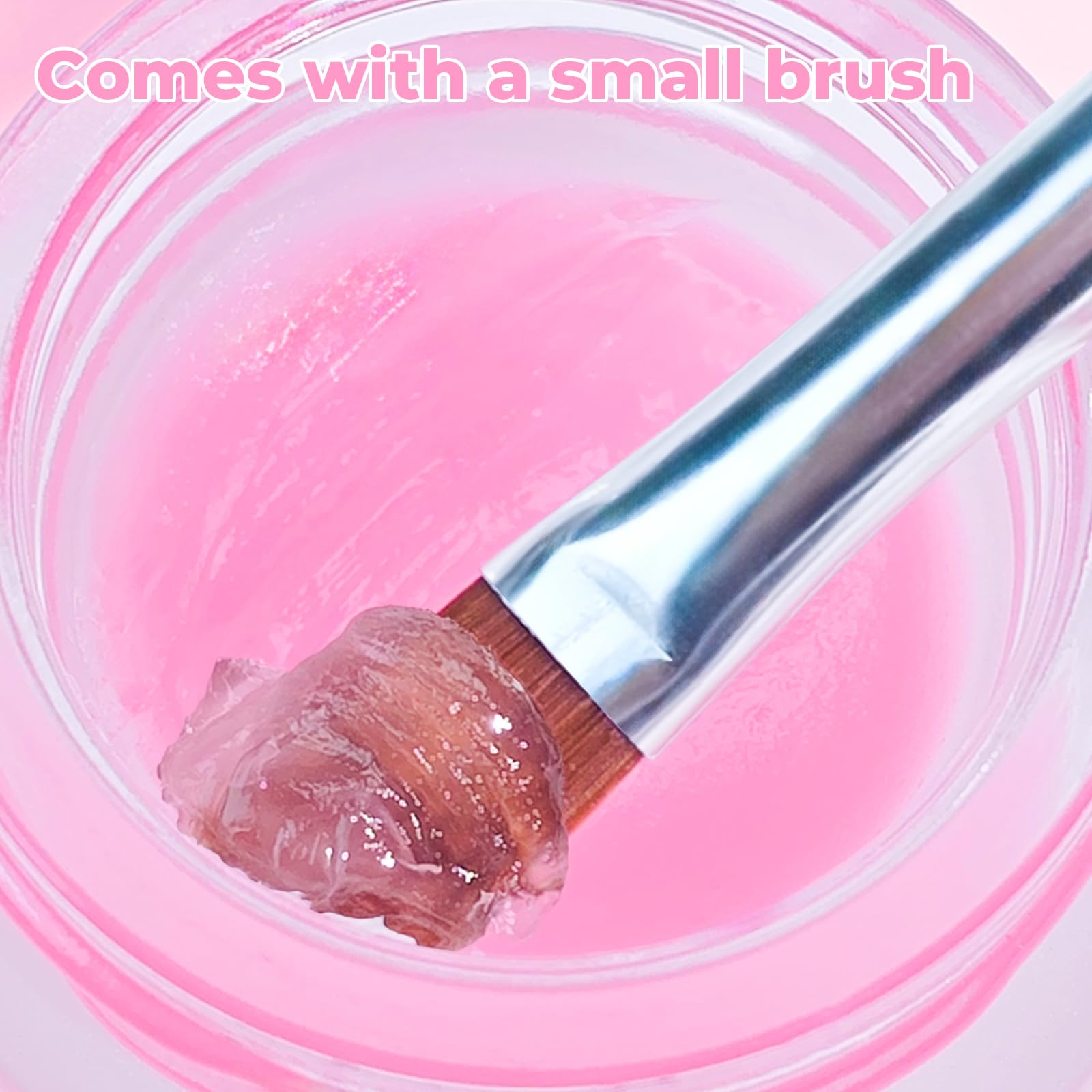 Libeauty Salon Choice Lash Lift Glue Balm – Pink Peach, Gentle, Water-Soluble, Brush Included