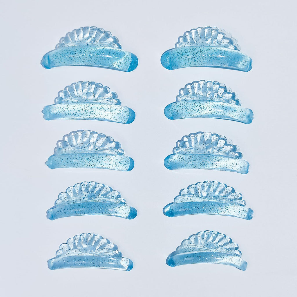 Libeauty Lash Lift Pads — 10 Pcs, 5 Sizes, Seashell & Wave Silicone Shields