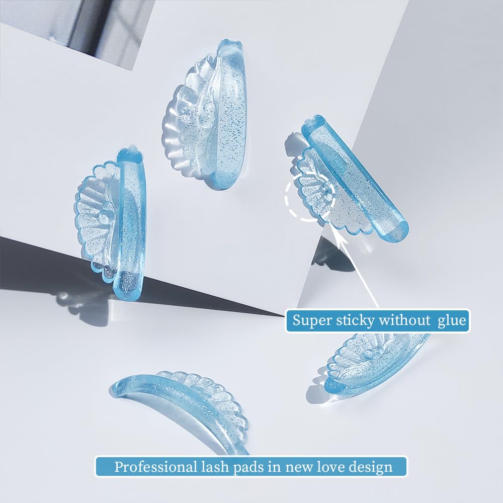 Libeauty Lash Lift Pads — 10 Pcs, 5 Sizes, Seashell & Wave Silicone Shields