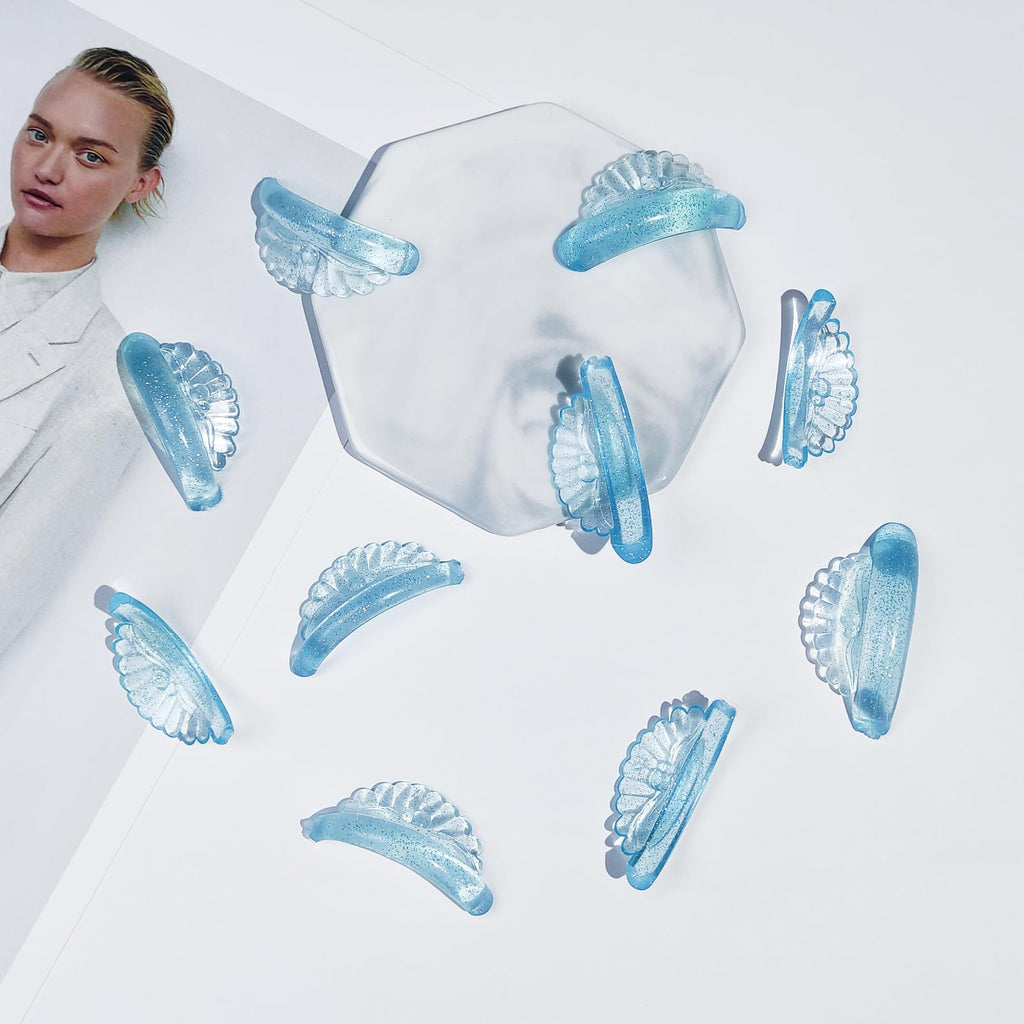 Libeauty Lash Lift Pads — 10 Pcs, 5 Sizes, Seashell & Wave Silicone Shields