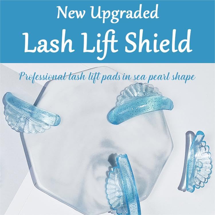 Libeauty Lash Lift Pads — 10 Pcs, 5 Sizes, Seashell & Wave Silicone Shields
