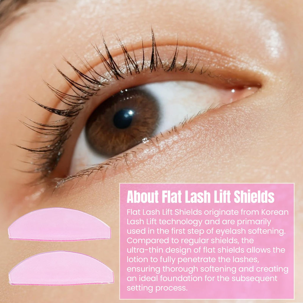 Libeauty 3 Pcs Lash Lift Kit – Glue Balm, Flat Shields & Ribbon for Salon & DIY