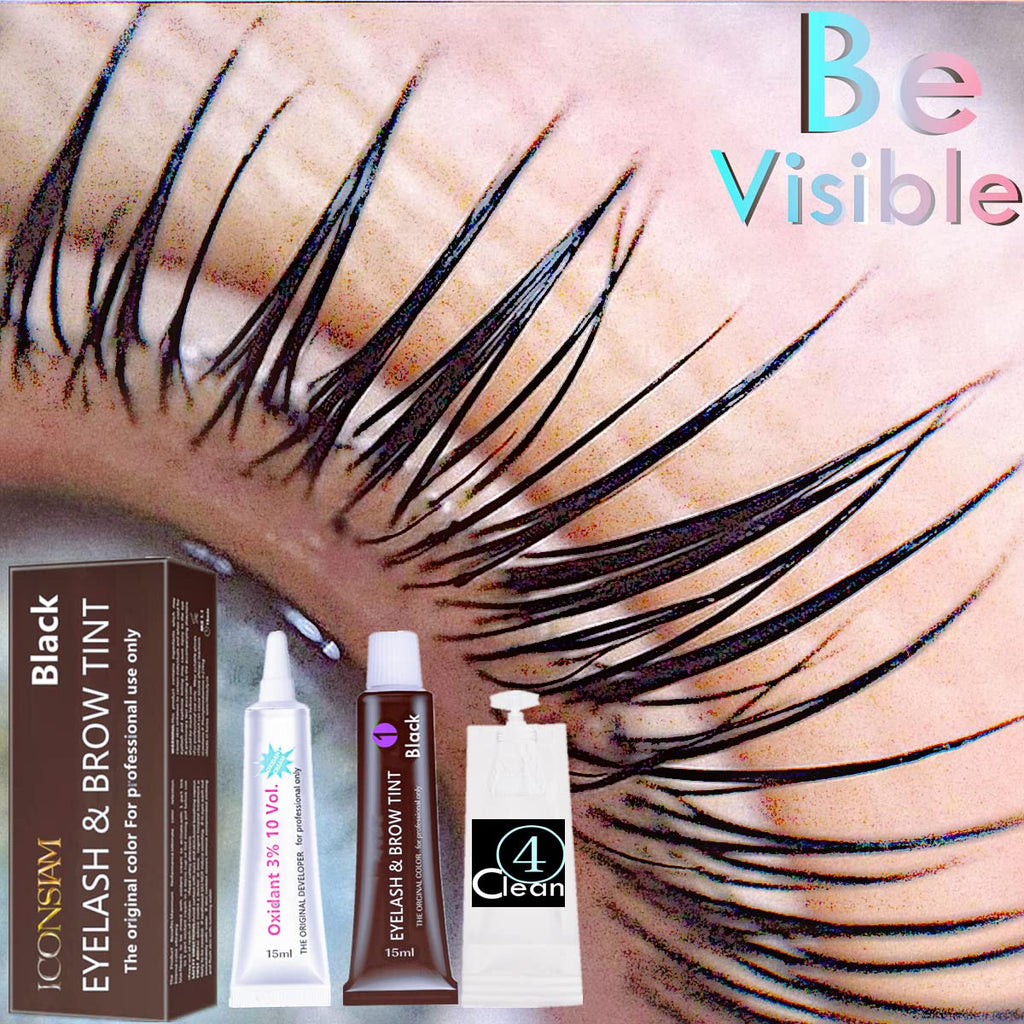 Libeauty Black Lash Tint Kit – Keratin Dye for Lashes & Brows | 6-Week Tint, DIY Lash Lift Kit