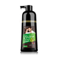 Lichen Professional Hair Dye Shampoo – 3-in-1 Herbal Color, 100% Grey Coverage, Ammonia-Free, 400ml (Brown)