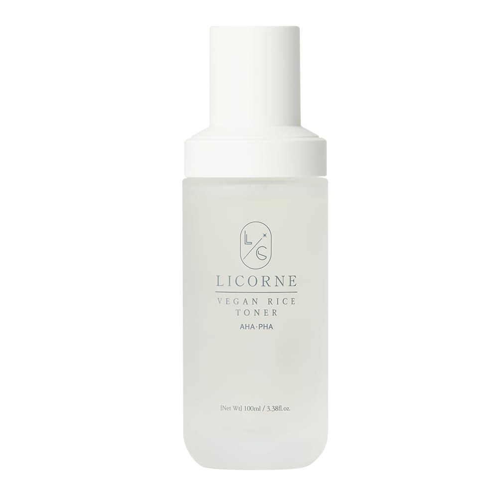 LICORNE Vegan Rice Toner — Gentle AHA/PHA Exfoliation for Glass Skin