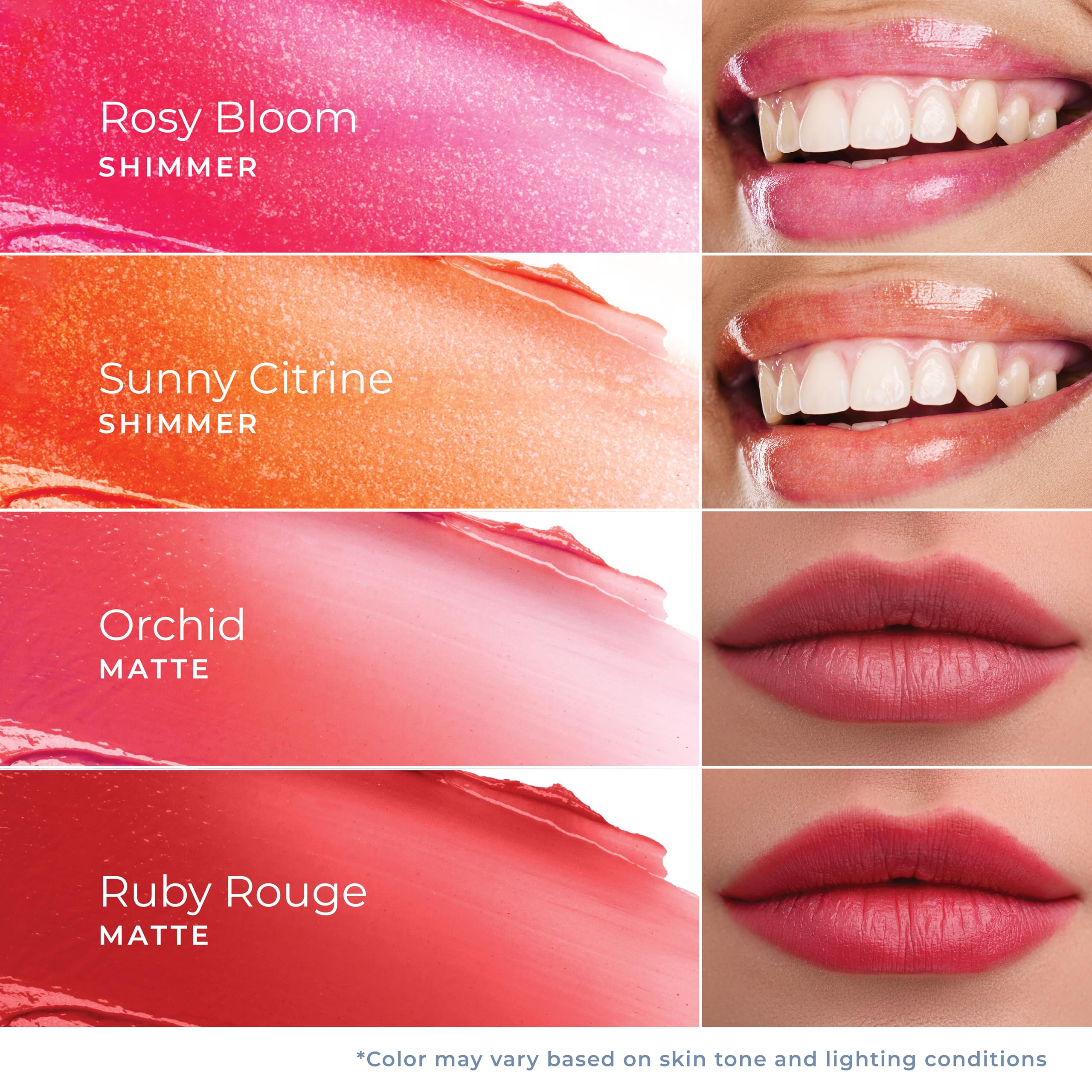 Lido Lips Tinted Lip Balm Orchid — Hydrating Buildable Color with Hyaluronic Acid & Vitamin E