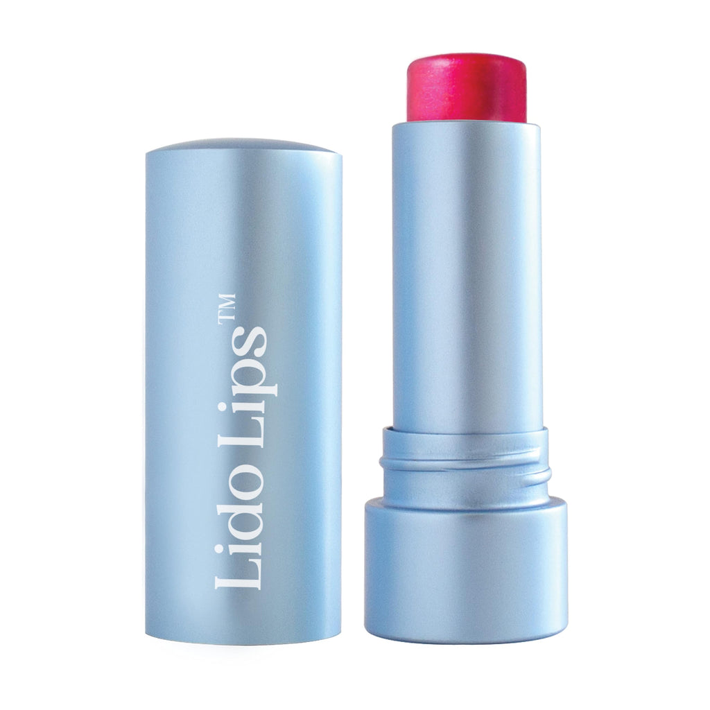 Lido Lips Tinted Lip Balm Rosy Bloom | Hydrating Buildable Color with HA & Vitamin E