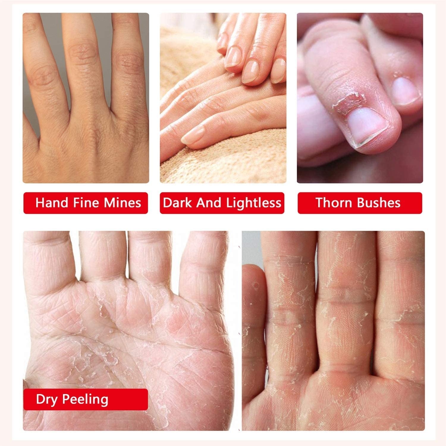 Liefiet Hand Peel Mask Moisturizing Gloves 5-Pack – Hydrating Hand Masks
