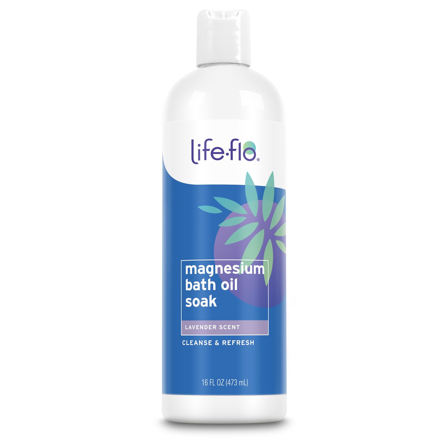Life-flo Magnesium Oil Bath Soak Lavender | Zechstein Seabed Minerals, 60-Day Guarantee