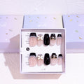 Light Rain: Small Size Hand-made Press-on Nails – 3D Gel UV Finish