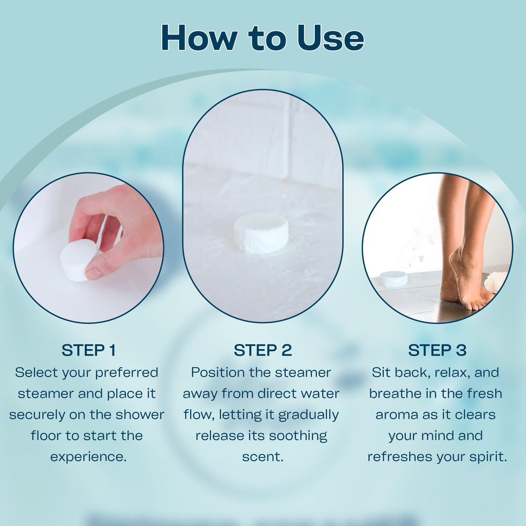 LIKEVOW Shower Steamers Aromatherapy Set – Eucalyptus & Mint, 15-Pack, 30g Each