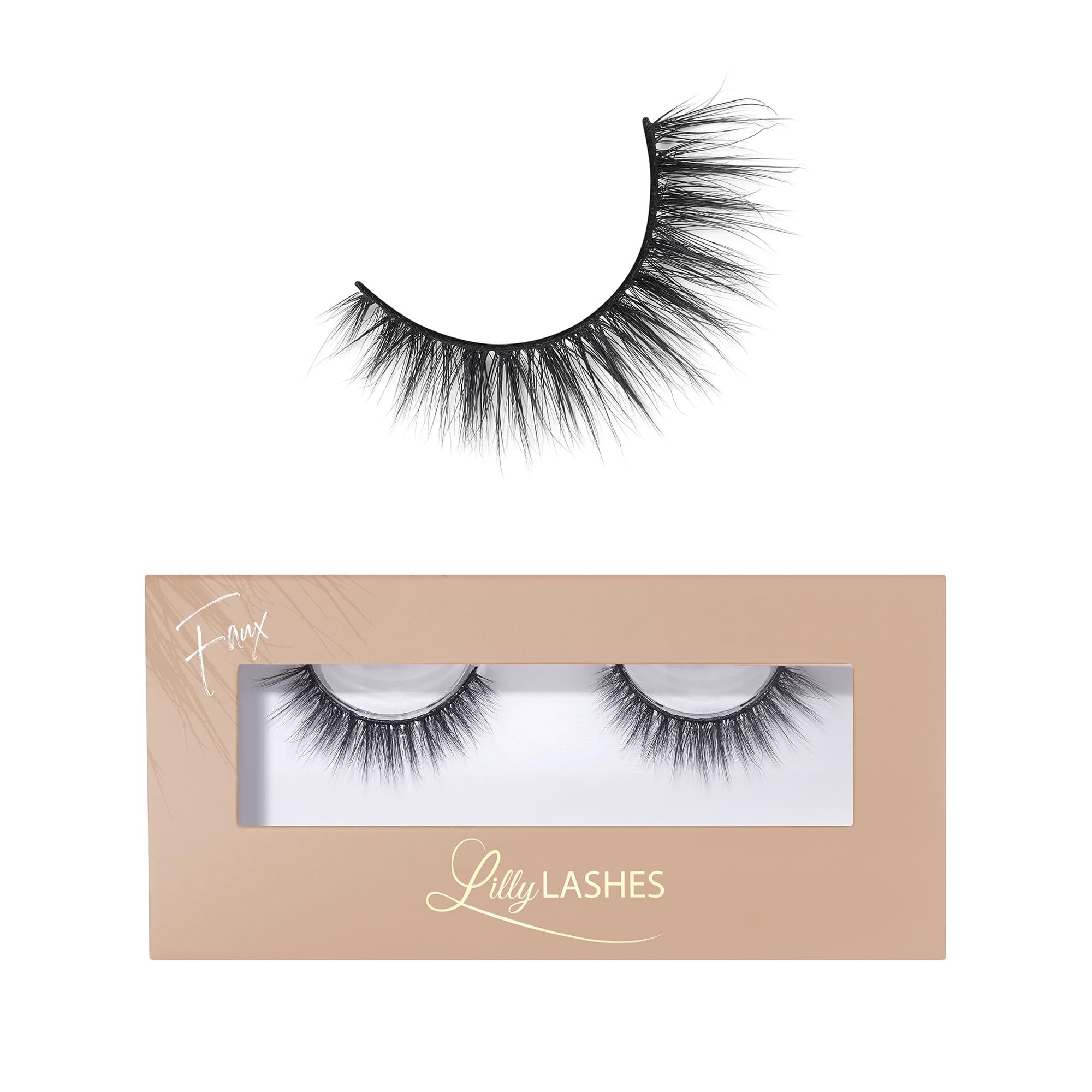 Lilly Lashes Everyday Bare it All Natural Lashes – Faux Mink 13mm, Reusable up to 20x