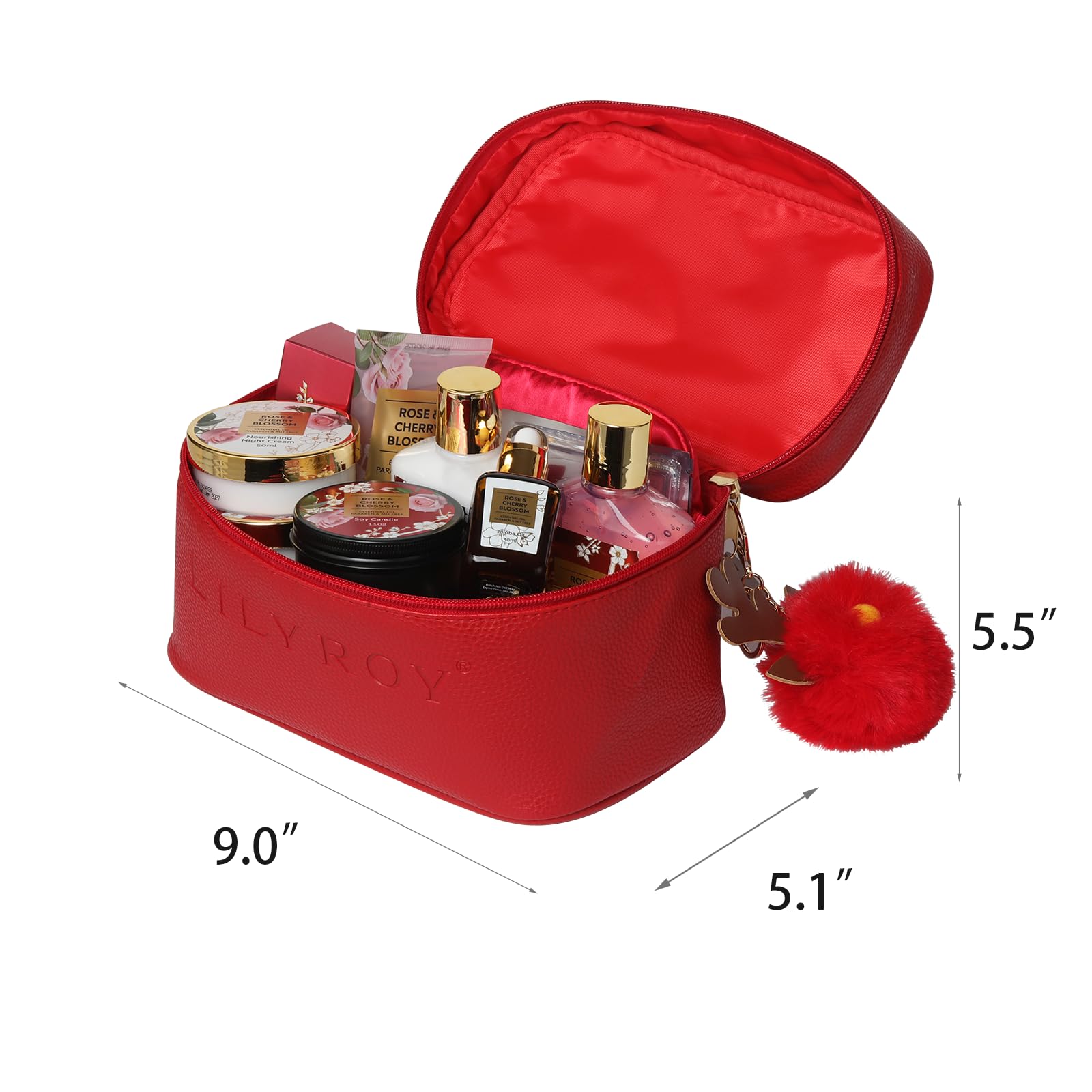 LILY ROY 36Pcs Valentines Day Gift Set for Women | Luxury Spa Bath & Body Kit