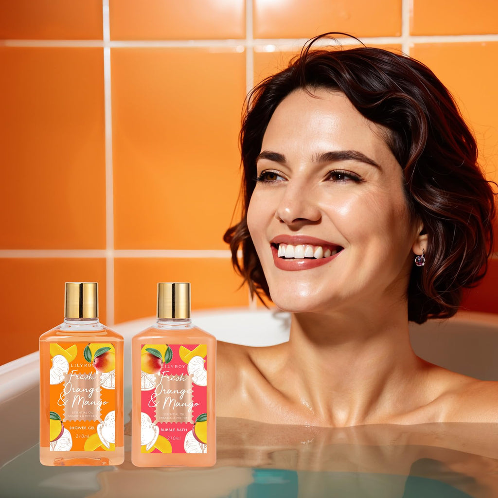LILY ROY Valentine’s Day Gift Set for Women – 23-Piece Bath & Body Spa Basket