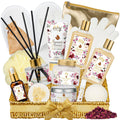 LILY ROY Valentines Day Gift Basket – 17-Piece Almond Luxury Spa Set for Women