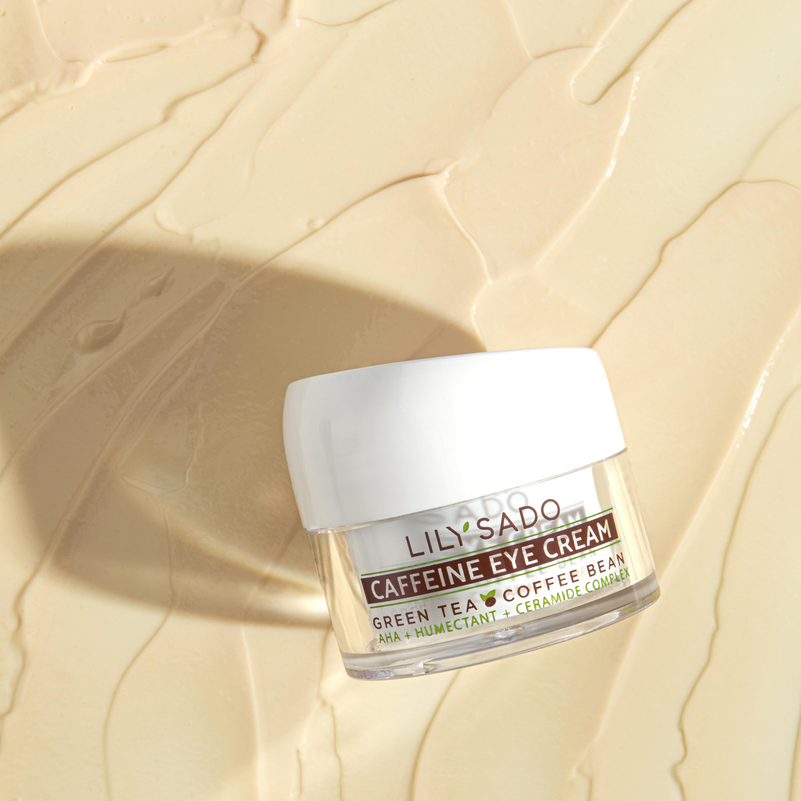 LILY SADO TEA+C Coffee & Matcha Eye Cream – Vegan Anti-Aging Eye Moisturizer