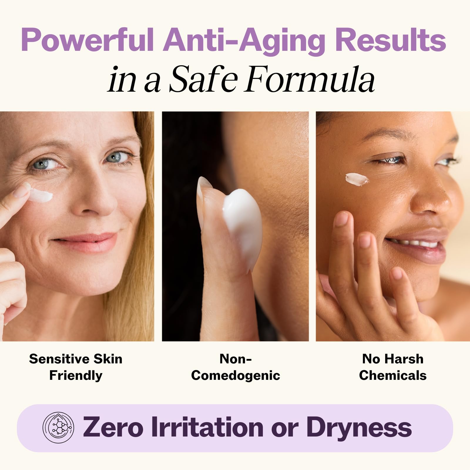 LilyAna Naturals Eye Cream for Dark Circles & Puffiness – Hydration, Anti-Aging, Sensitive Skin (1.7oz x 2)