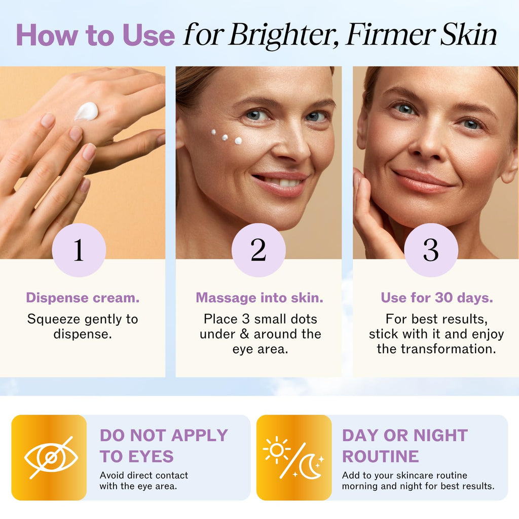 LilyAna Naturals Eye Cream for Dark Circles & Puffiness – Under-Eye Anti-Aging