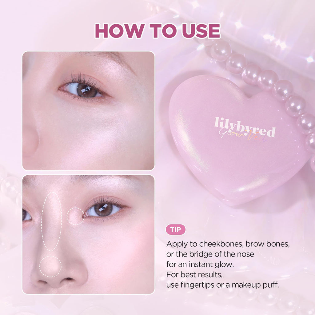 lilybyred Luv Beam Glow Veil – Korean Heart‑Shaped Highlighter for Radiant Glow