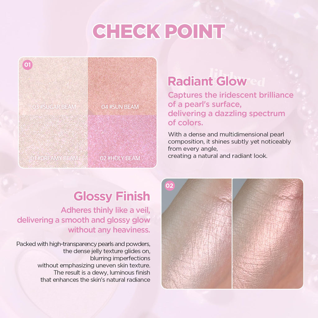 lilybyred Luv Beam Glow Veil – Korean Heart‑Shaped Highlighter for Radiant Glow