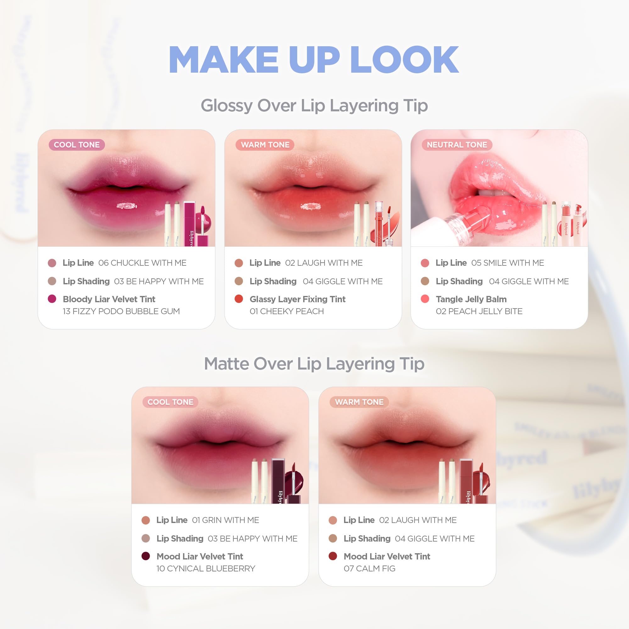 Lilybyred Smiley Lip Blending Stick – 3-in-1 Lip Liner with Creamy Glide and Matte Finish (0.028 oz, Laugh with Me)