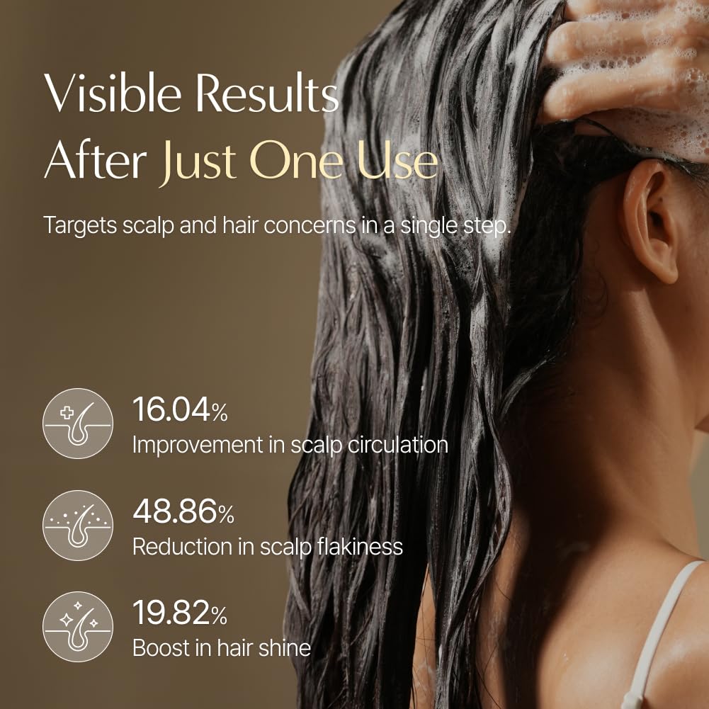 lilyeve GrowTurn 3D Volume Shampoo with Built-In Brush | Fuller-Looking Hair & Gentle Scalp Care | 6.76 Fl Oz